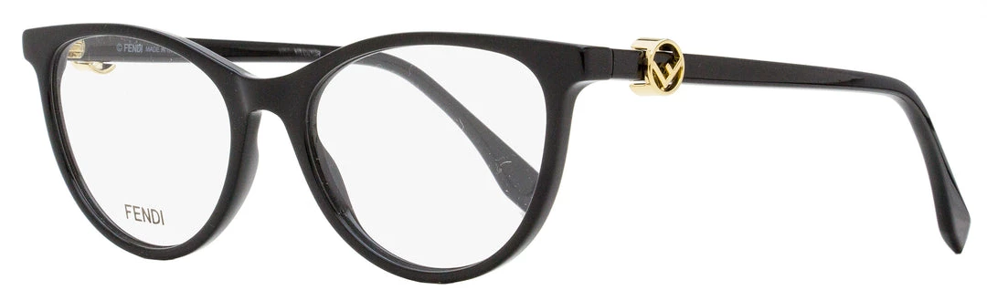 Fendi Women's Oval Eyeglasses FF0332 807 Black 52mm 3 Fendi Women's Oval Eyeglasses FF0332 807 Black 52mm