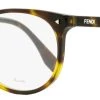 Fendi Women's Oval Eyeglasses FF0388 086 Dark Havana 53mm