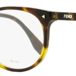 Fendi Women's Oval Eyeglasses FF0388 086 Dark Havana 53mm