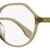 Fendi Women's Roma Amor Eyeglasses FF0398F 10A Transparent Beige 53mm