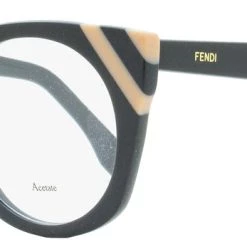 Fendi Women's Eyeglasses FF0246 KB7 Dark Gray/Salmon 48mm