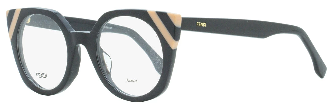 Fendi Women's Eyeglasses FF0246 KB7 Dark Gray/Salmon 48mm 3 Fendi Women's Eyeglasses FF0246 KB7 Dark Gray/Salmon 48mm