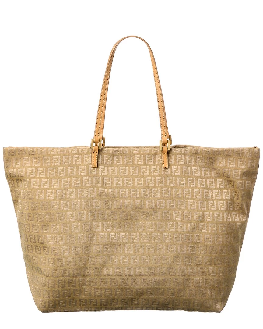 women FENDI Brown Zucca-Print Canvas Mamma Roll Tote (Authentic Pre-Owned) 4 women FENDI Brown Zucca-Print Canvas Mamma Roll Tote (Authentic Pre-Owned) - Image 2