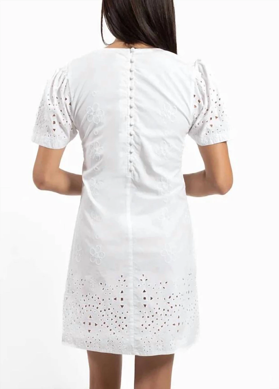 Jude Connally women Hazel Stretch Eyelet Dress In White 4 Jude Connally women Hazel Stretch Eyelet Dress In White - Image 2