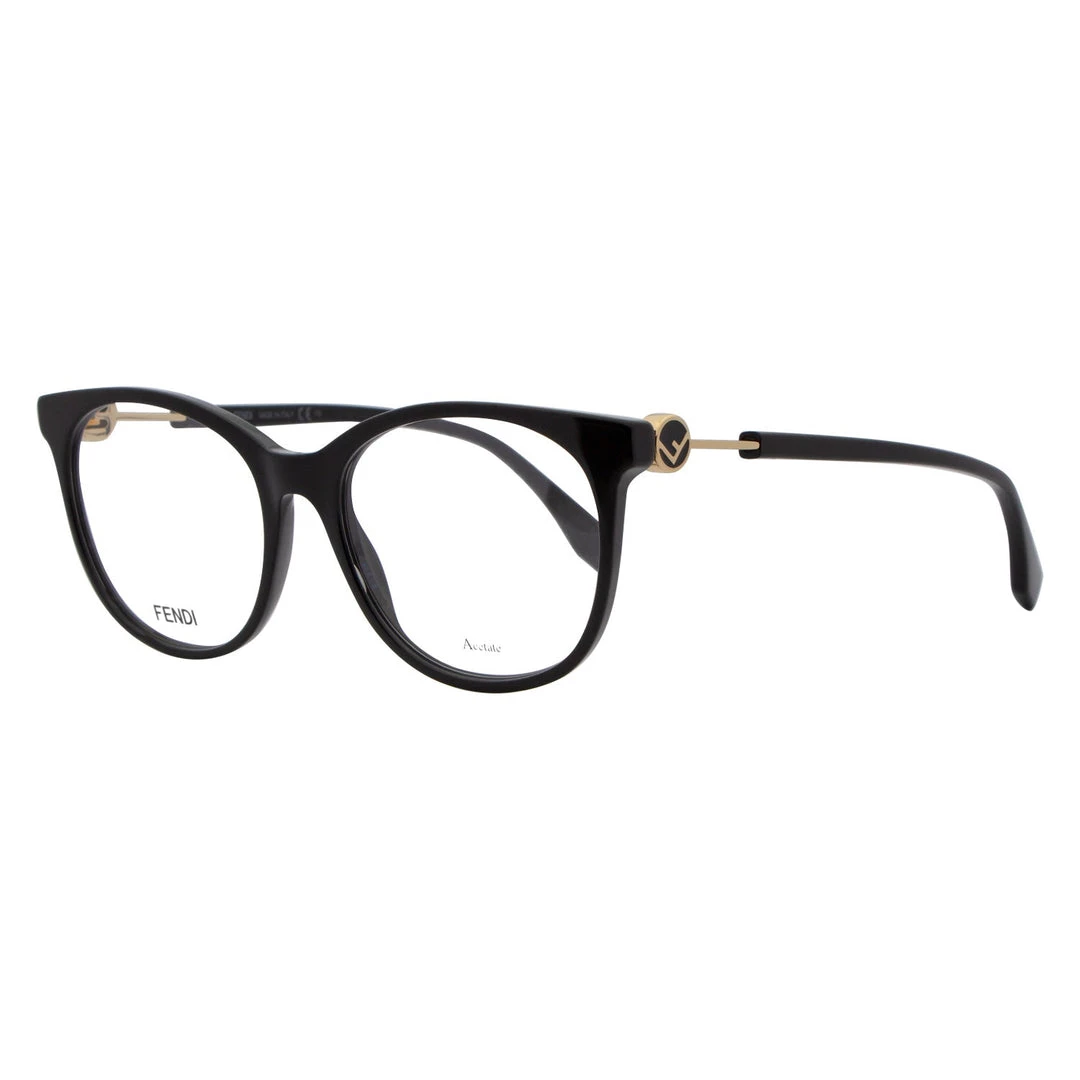 women Fendi Round Eyeglasses FF0393 807 Black 52mm 393 3 women Fendi Round Eyeglasses FF0393 807 Black 52mm 393