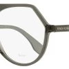Fendi Women's Roma Amor Eyeglasses FF0385 KB7 Transparent Gray 53mm