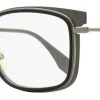 Fendi Men's Rectangular Eyeglasses FFM0064 807 Black/Gunmetal 54mm