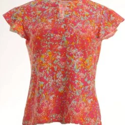 Jude Connally women Dani Watercolor Top in Spring Pink