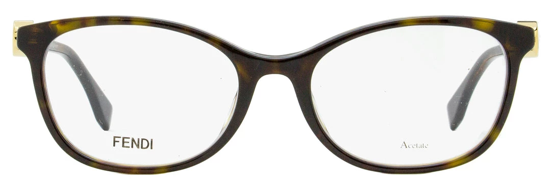 Fendi Women's Alternative Fit Eyeglasses FF0337F 086 Dark Havana 53mm 4 Fendi Women's Alternative Fit Eyeglasses FF0337F 086 Dark Havana 53mm - Image 2