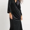 Jude Connally women Katie Dress in Velvet Black -Fendi shop 709b9dbf0b5e437eb5d32a736661a336 1080x