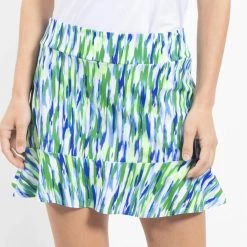 Jude Connally women Courtney Watercolor Skort In Blue Green
