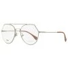Fendi Women's Oval Eyeglasses FF0329 6LB Ruthenium 53mm