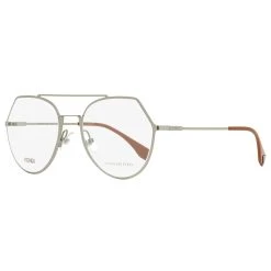 Fendi Women's Oval Eyeglasses FF0329 6LB Ruthenium 53mm
