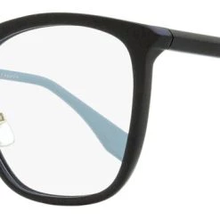 Fendi Women's Square Eyeglasses FF0455G 807 Black/Powder Blue 53mm