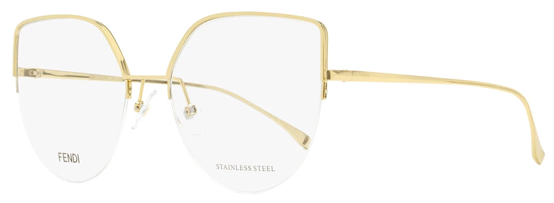 Fendi Women's Oval Eyeglasses FF0423 J5G Gold 55mm 3 Fendi Women's Oval Eyeglasses FF0423 J5G Gold 55mm