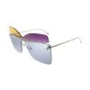 Fendi Karligraphy FF 0399 01B Womens Butterfly Sunglasses