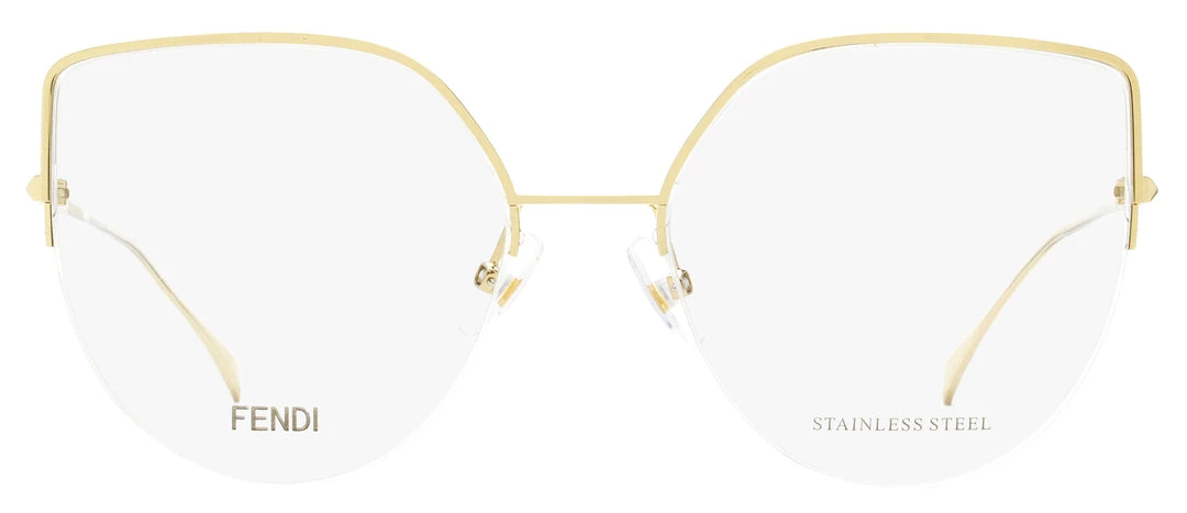 Fendi Women's Oval Eyeglasses FF0423 J5G Gold 55mm 4 Fendi Women's Oval Eyeglasses FF0423 J5G Gold 55mm - Image 2