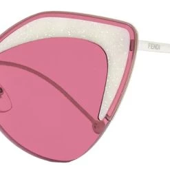 Fendi Women's Cateye Sunglasses FF0355S C9A4S Palladium 66mm