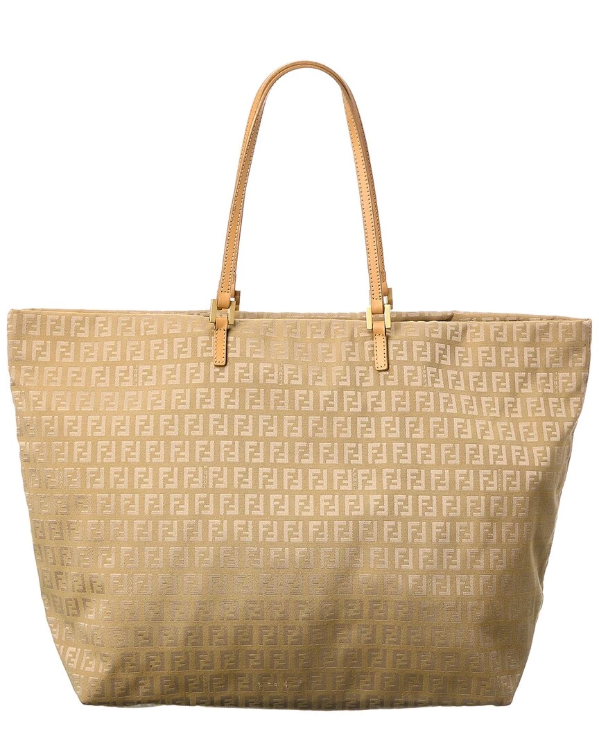 women FENDI Brown Zucca-Print Canvas Mamma Roll Tote (Authentic Pre-Owned) 3 women FENDI Brown Zucca-Print Canvas Mamma Roll Tote (Authentic Pre-Owned)
