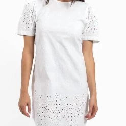 Jude Connally women Hazel Stretch Eyelet Dress In White