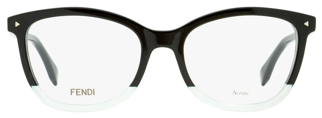 Fendi Women's Eyeglasses FF0234 7ZJ Black/Transparent Aqua 52mm 4 Fendi Women's Eyeglasses FF0234 7ZJ Black/Transparent Aqua 52mm - Image 2