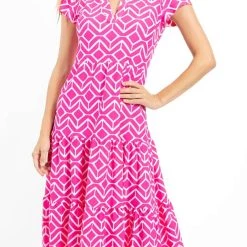 Jude Connally women Libby Dress In Spring Pink