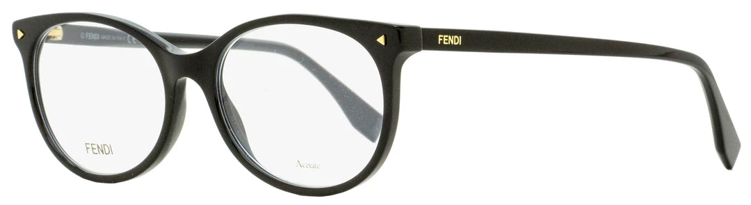 Fendi Women's Oval Eyeglasses FF0388 807 Black 53mm 3 Fendi Women's Oval Eyeglasses FF0388 807 Black 53mm