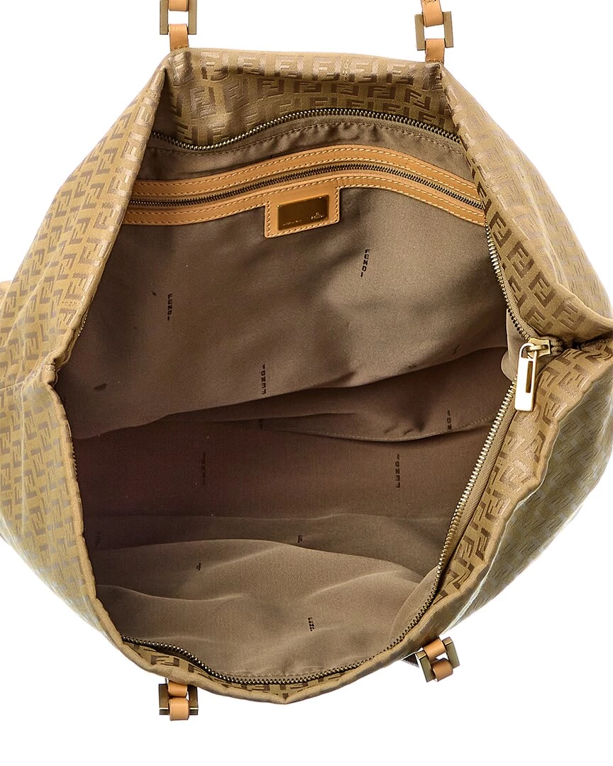 women FENDI Brown Zucca-Print Canvas Mamma Roll Tote (Authentic Pre-Owned) 6 women FENDI Brown Zucca-Print Canvas Mamma Roll Tote (Authentic Pre-Owned) - Image 4