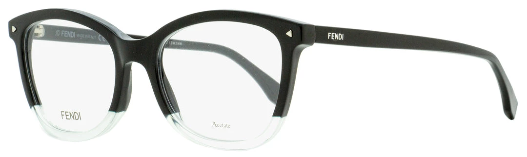 Fendi Women's Eyeglasses FF0234 7ZJ Black/Transparent Aqua 52mm 3 Fendi Women's Eyeglasses FF0234 7ZJ Black/Transparent Aqua 52mm