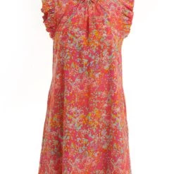 Jude Connally women Shari Watercolor Floral Dress In Spring Pink